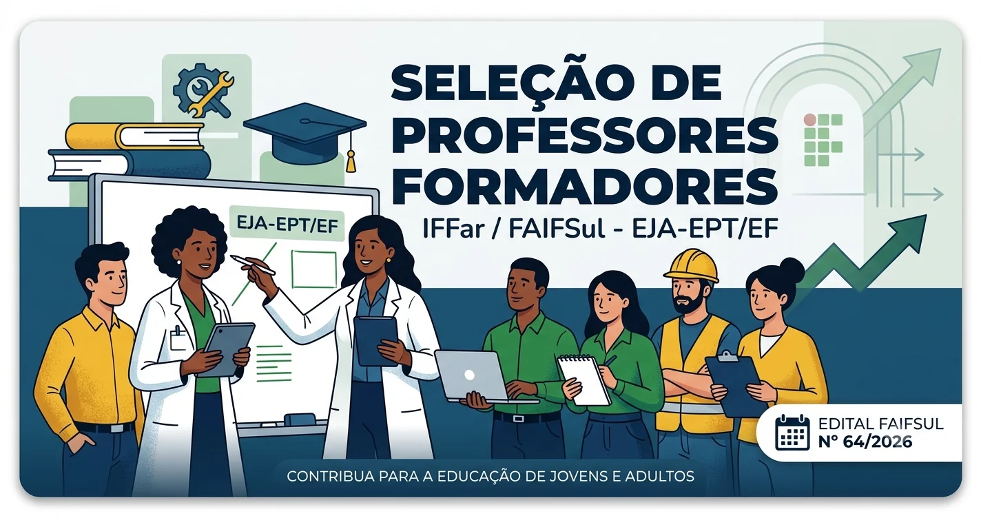 IFFar – Seleção de professor formador para cursos EJA-EPT/EF