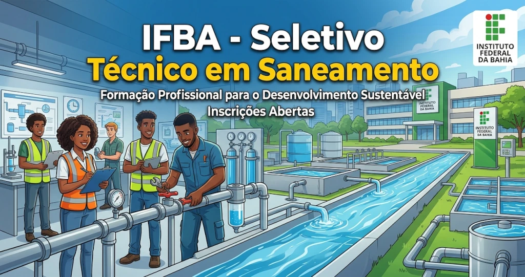 IFBA abre processo seletivo para o Curso Técnico em Saneamento