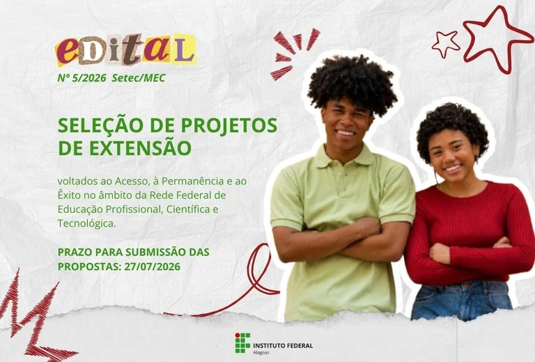 Setec/MEC abre seleção de projetos de extensão na Rede Federal