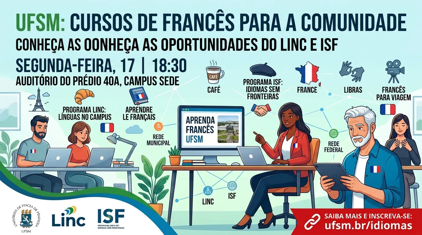 UFSM – Evento apresenta cursos de francês para a comunidade
