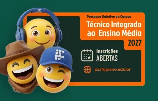 IF Goiano – Abre inscrições para cursos técnicos integrados ao ensino médio
